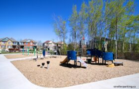 L'aire de jeux au parc Chevrier de Brossard