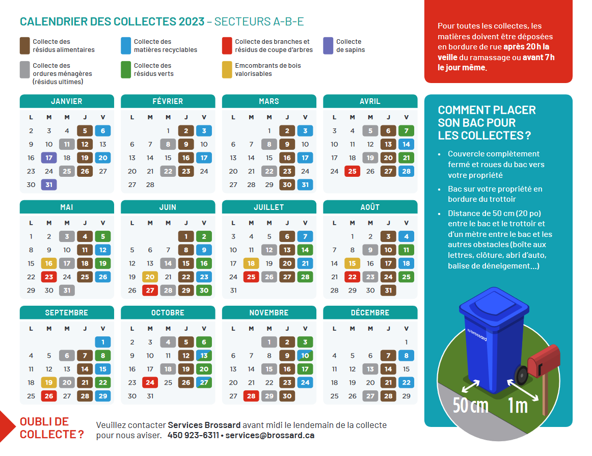 Calendrier et collectes